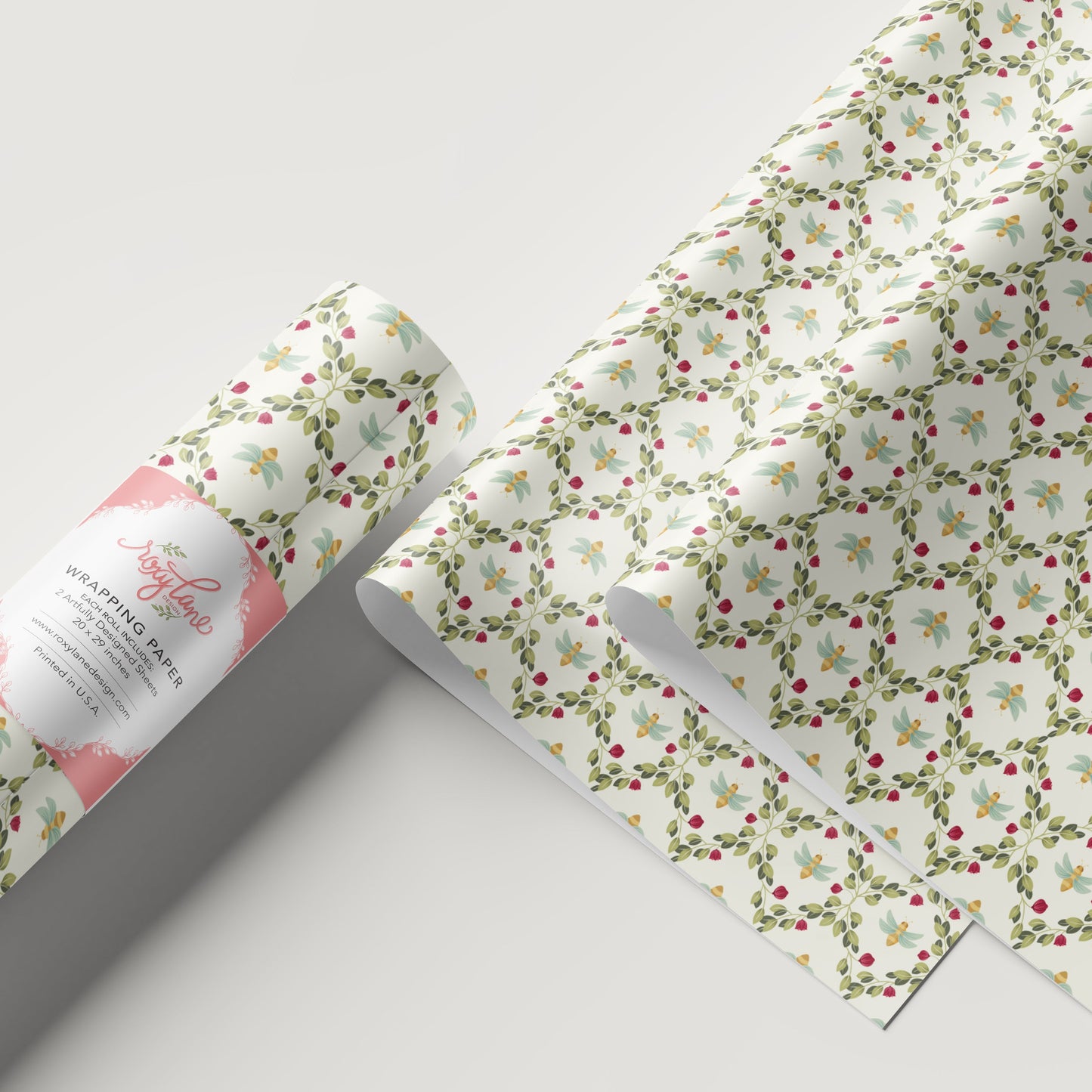 Bee Vines Wrapping Paper