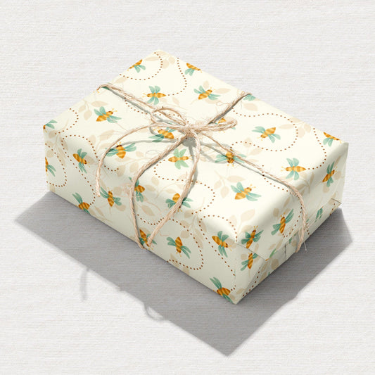 Flight of the Busy Bee Wrapping Paper