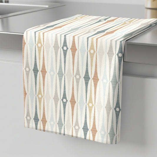Groovy Stripes Gold - Tea Towel