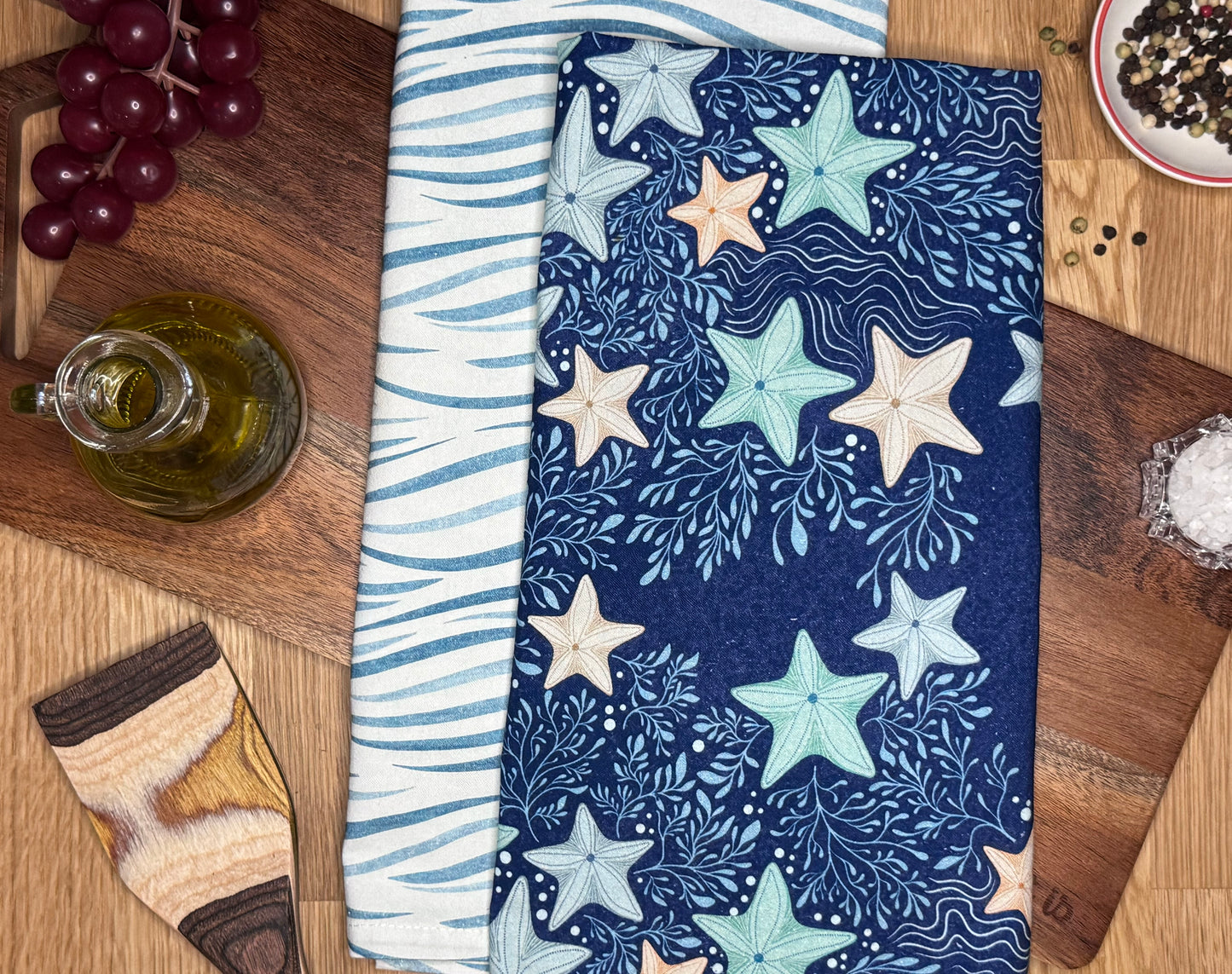 On Ocean's Tide Tea Towel Bundle