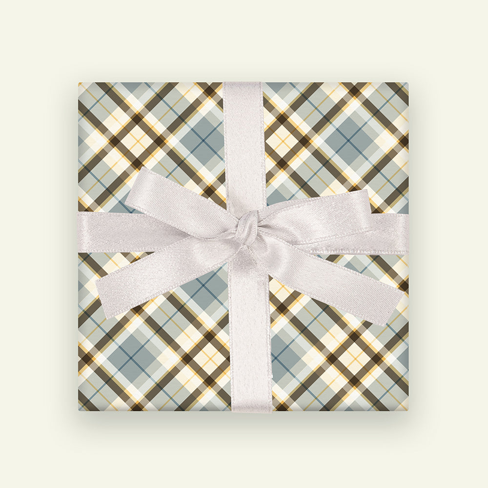 Springtime Splendor in Plaid Wrapping Paper