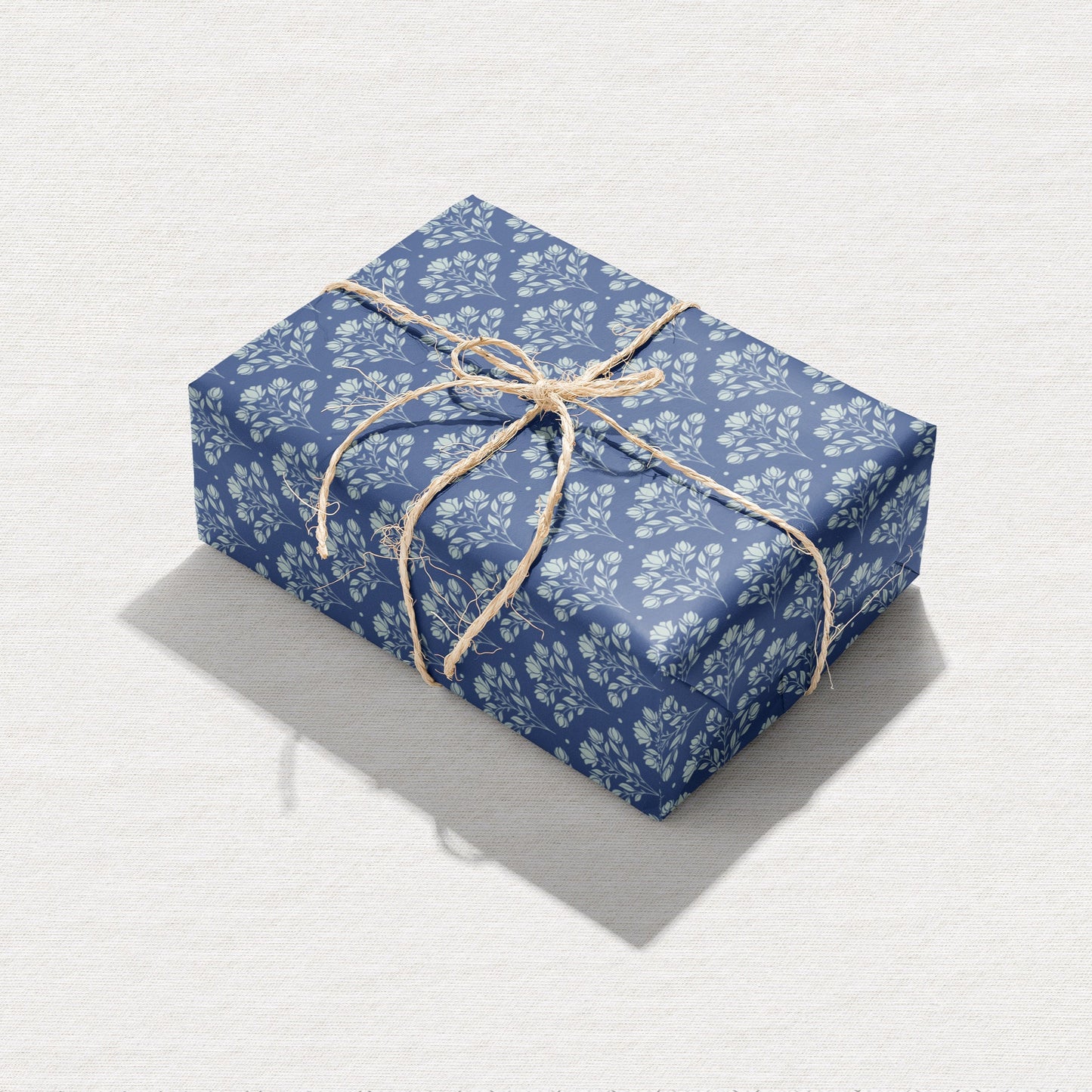 Springtime Splendor Scalloped Floral Wrapping Paper