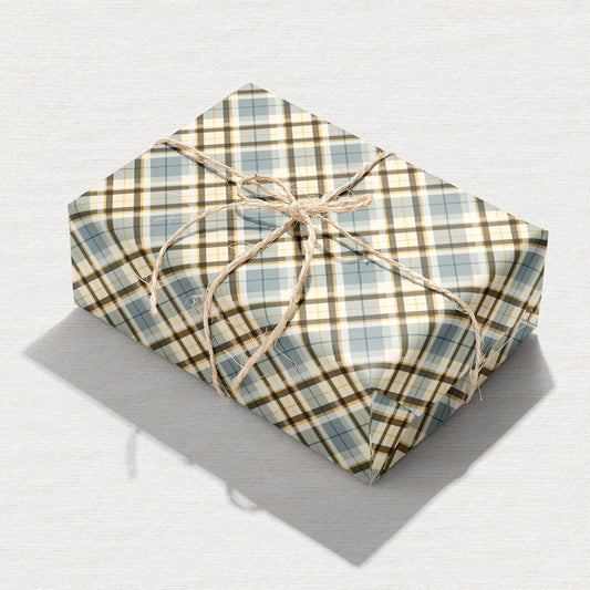 Springtime Splendor in Plaid Wrapping Paper