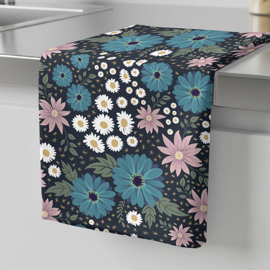 Blue Summer Wildflowers - Tea Towel