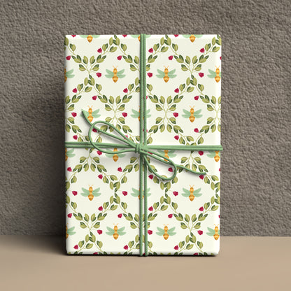 Bee Vines Wrapping Paper