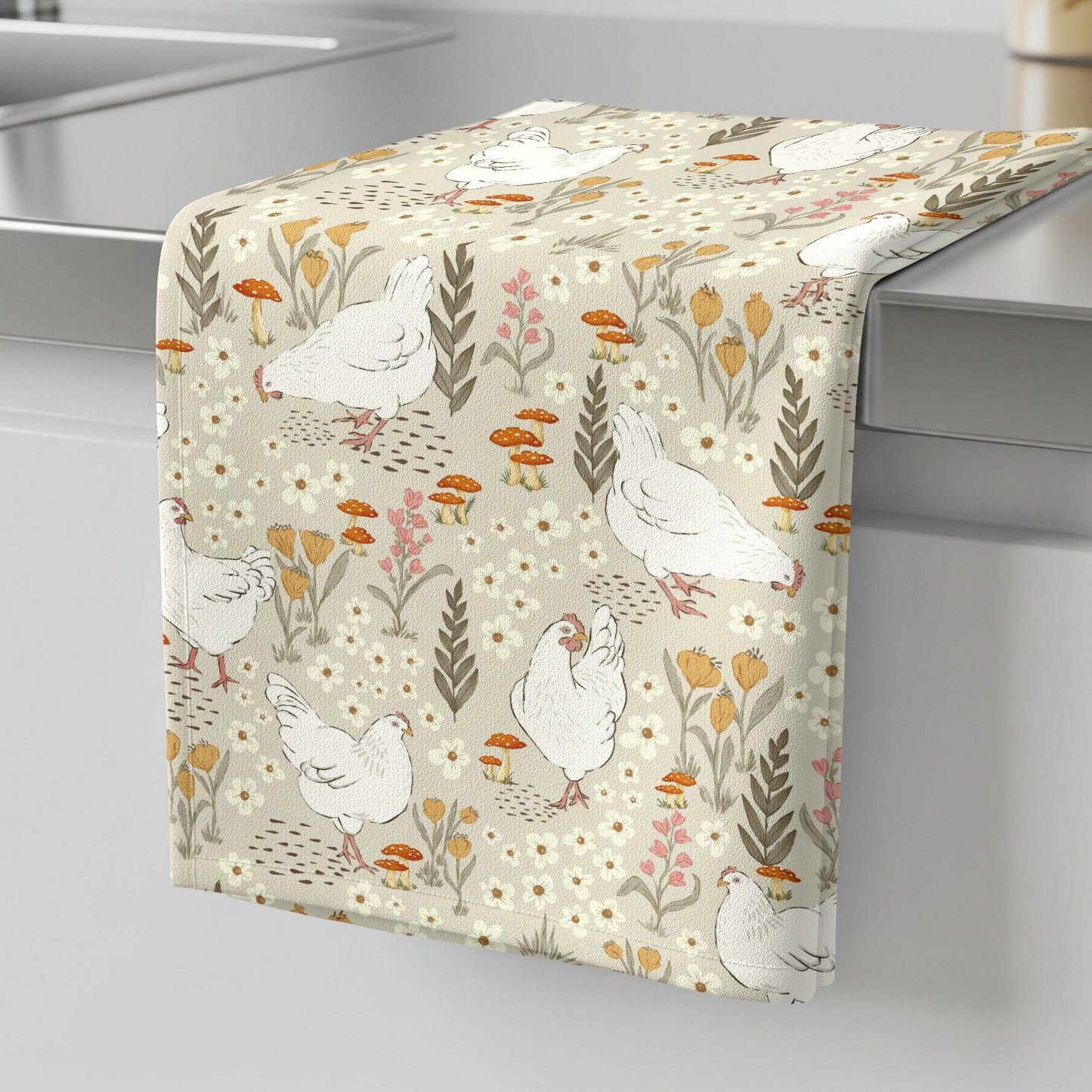 Charming Chickens - Tea Towel