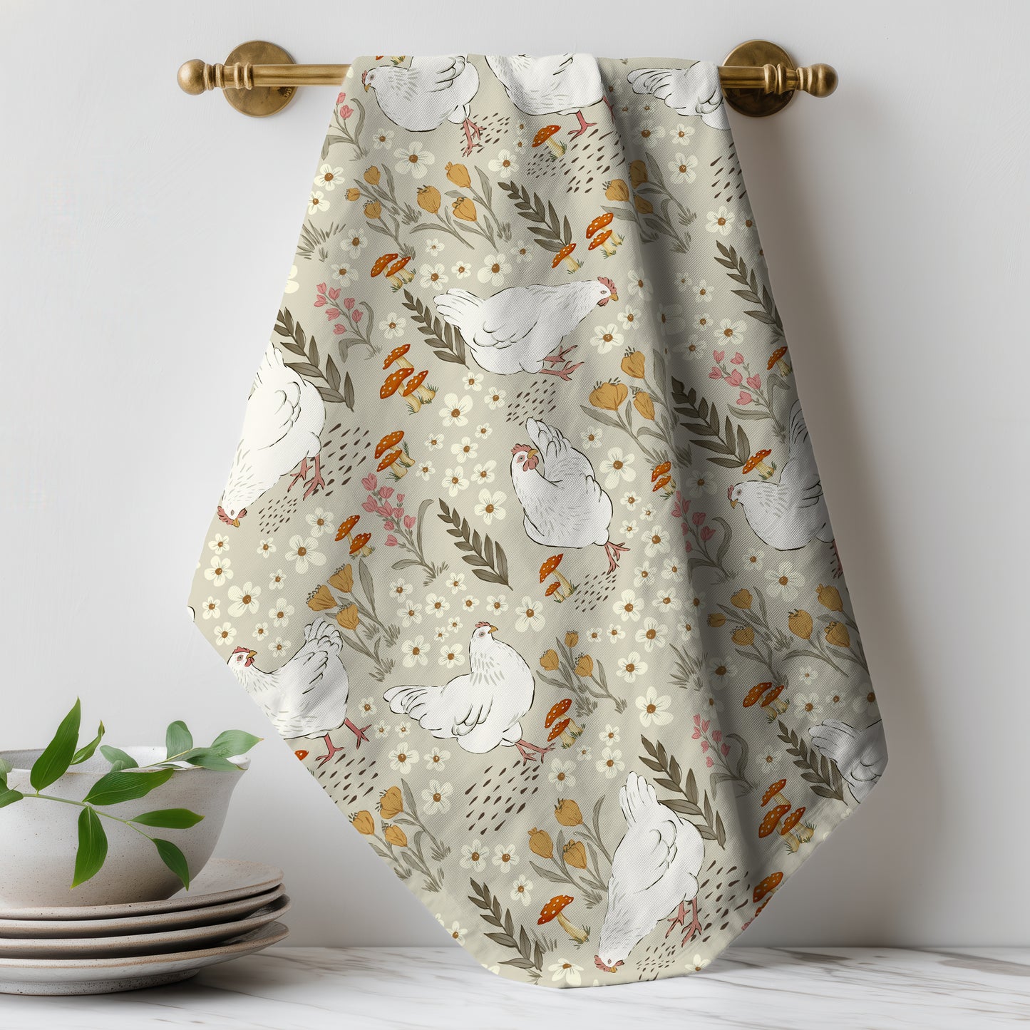 Charming Chickens - Tea Towel