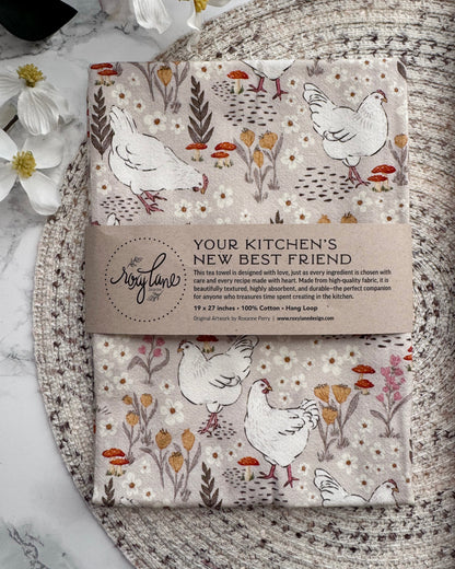 Charming Chickens - Tea Towel