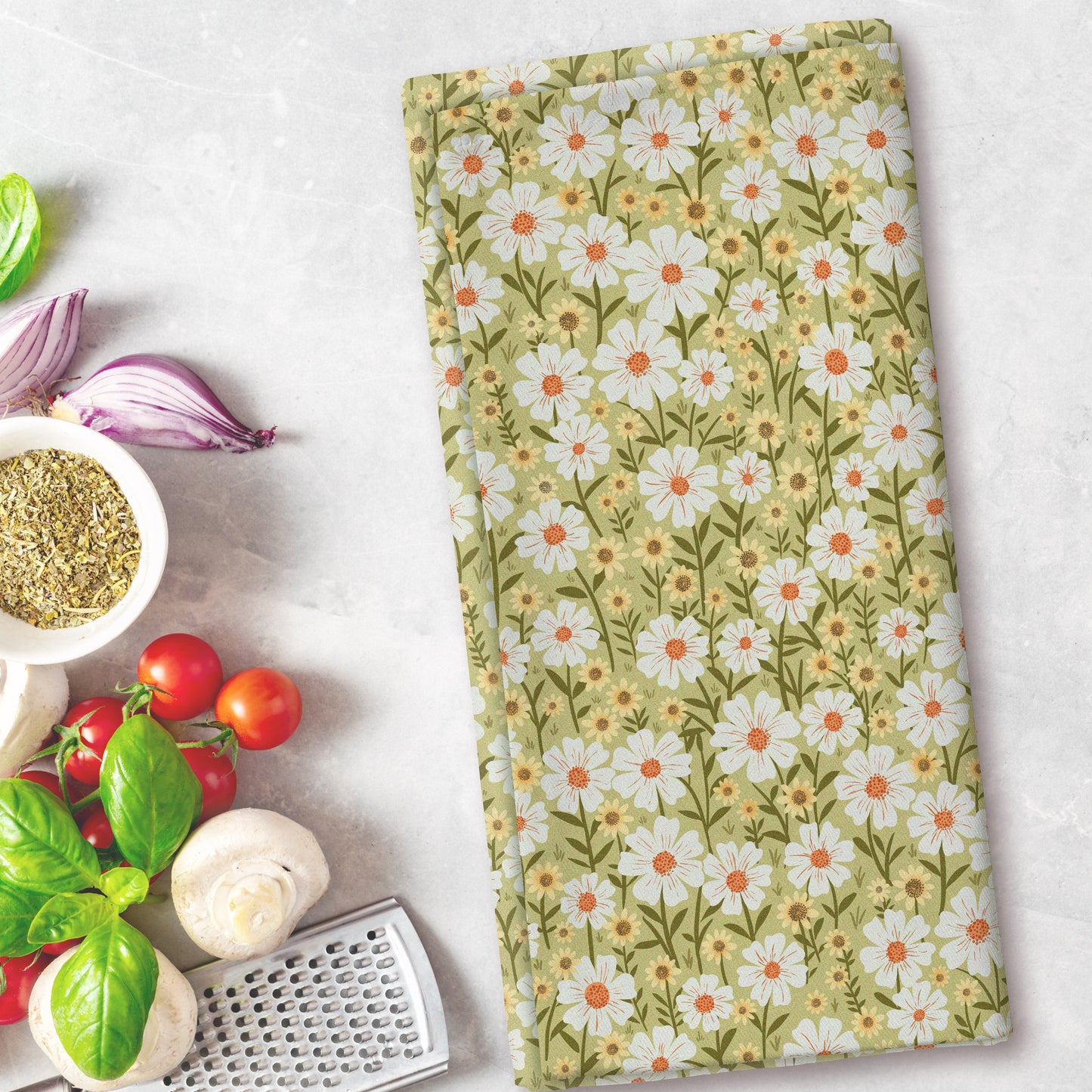 Floral Burst - Tea Towel