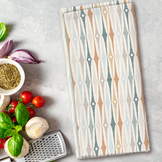 Groovy Stripes Gold - Tea Towel