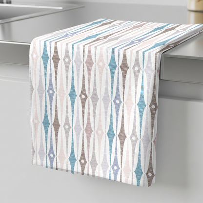 Groovy Stripes Blue - Tea Towel