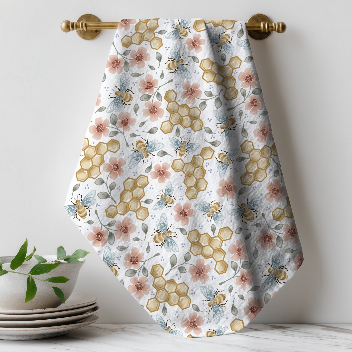 Honeycomb Haven - Tea towel