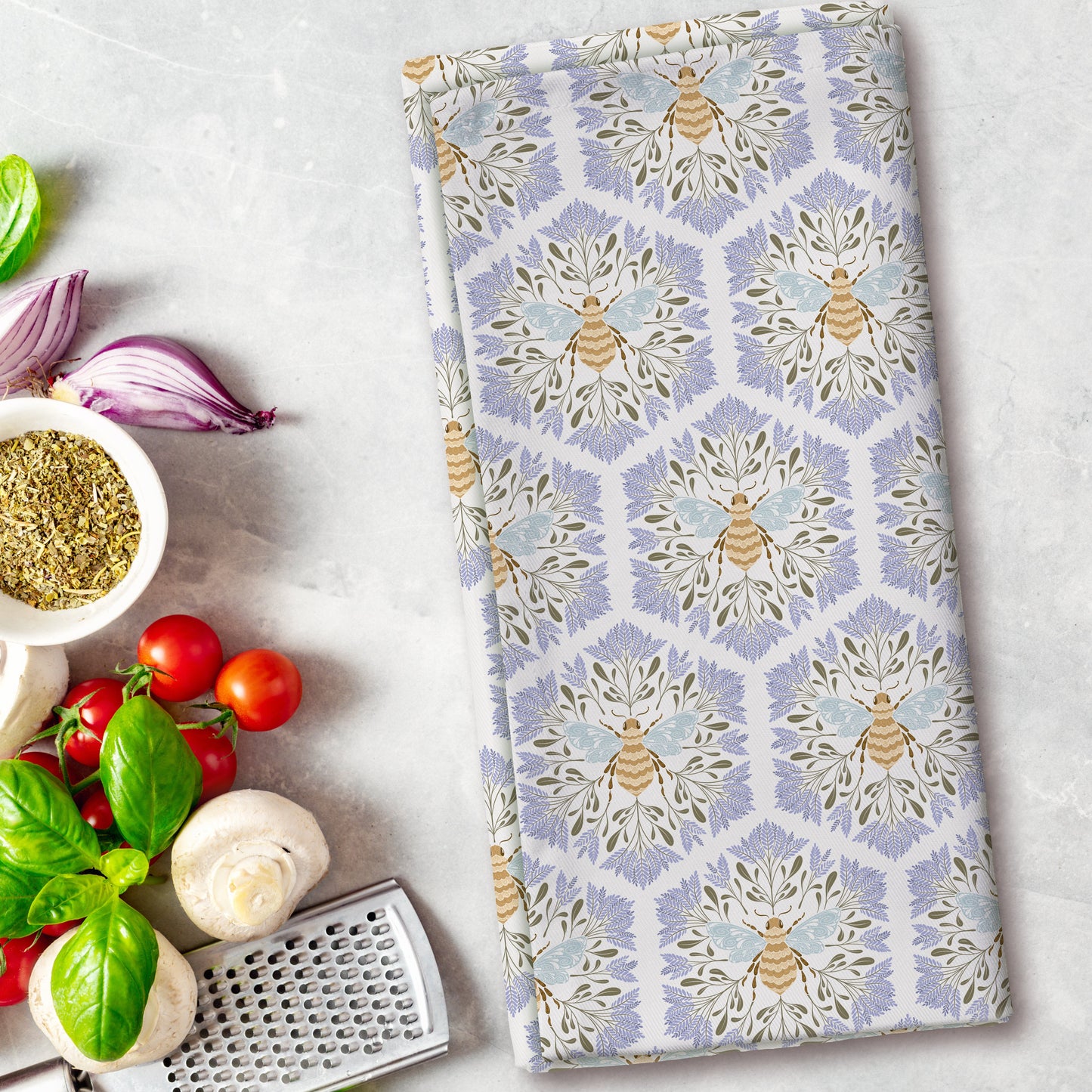 Honey Bee Dreams - Tea towel