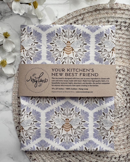 Honey Bee Dreams - Tea towel