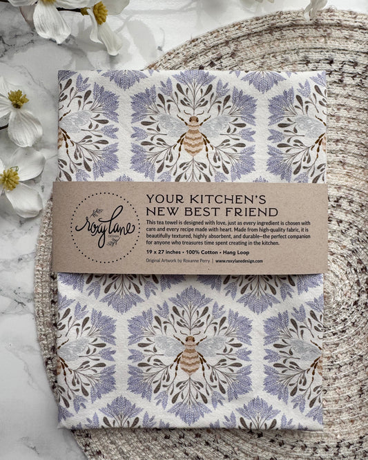 Honey Bee Dreams - Tea towel