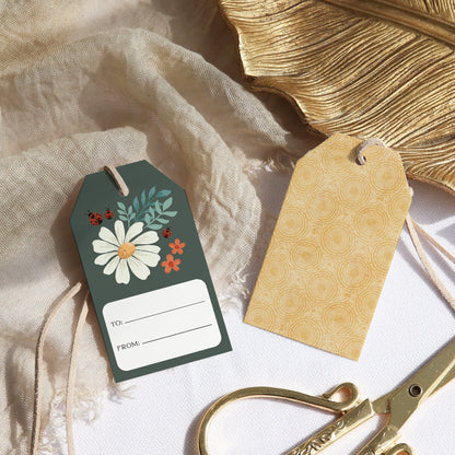 Ladybug Lane in Dark Green - Gift Tag