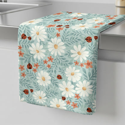 Ladybug Lane Light Green - Tea Towel -
