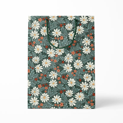 Ladybug Lane in Dark Green - Gift Bag