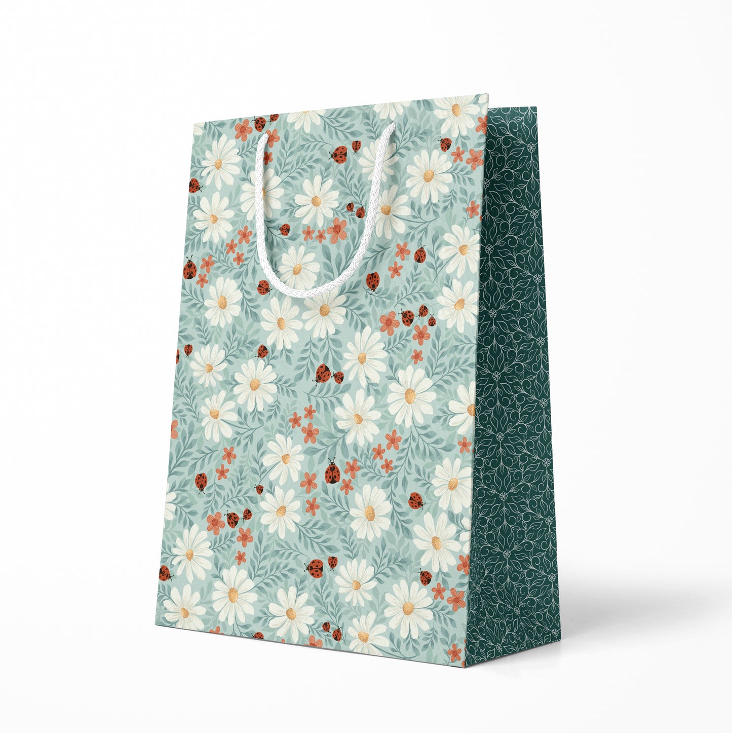 Ladybug Lane in Light Green - Gift Bag