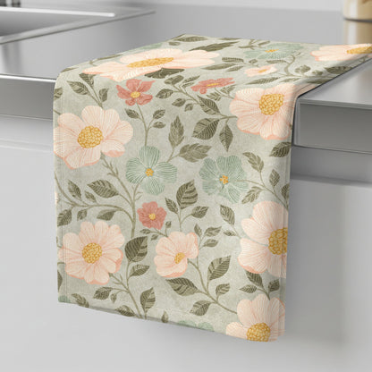 When Memories Bloom - Tea Towel