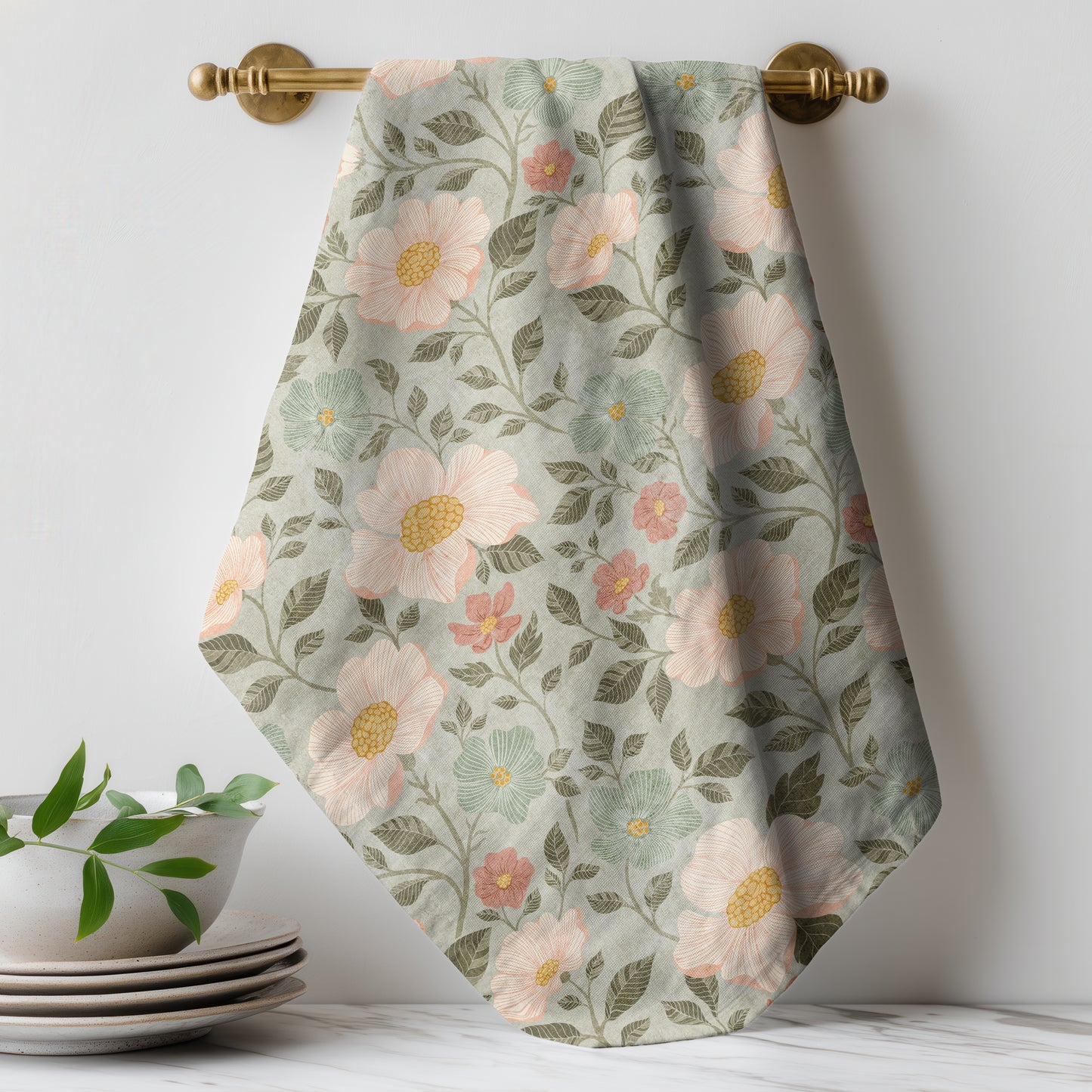 When Memories Bloom - Tea Towel
