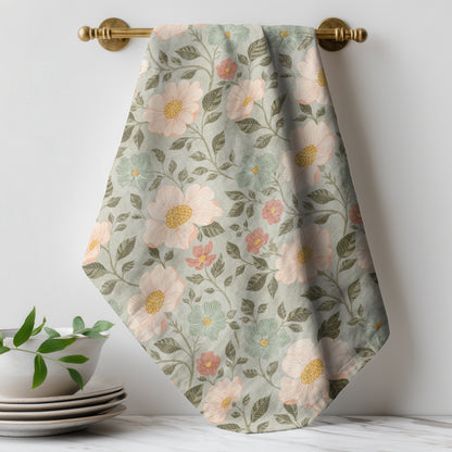 When Memories Bloom - Tea Towel