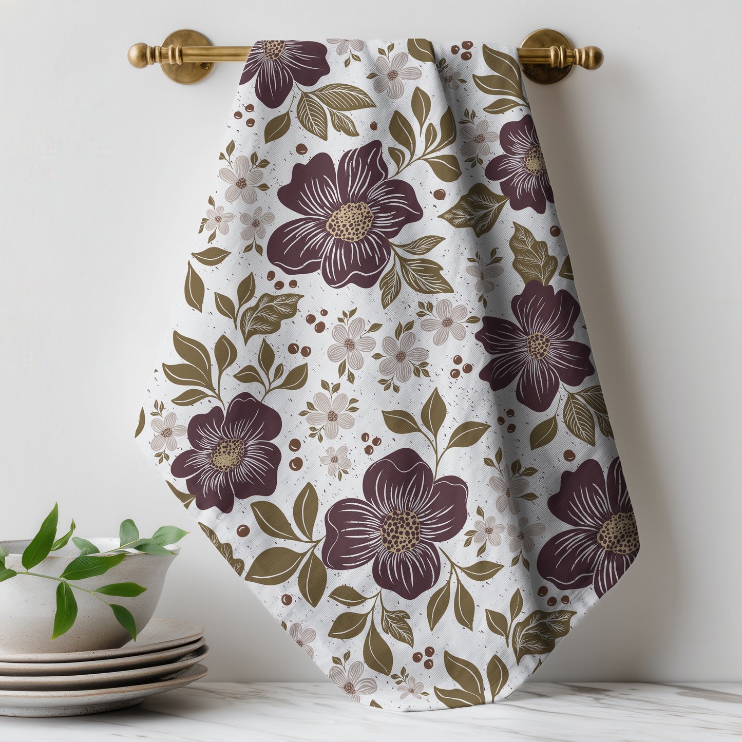 Plumwood Blooms - Tea Towel