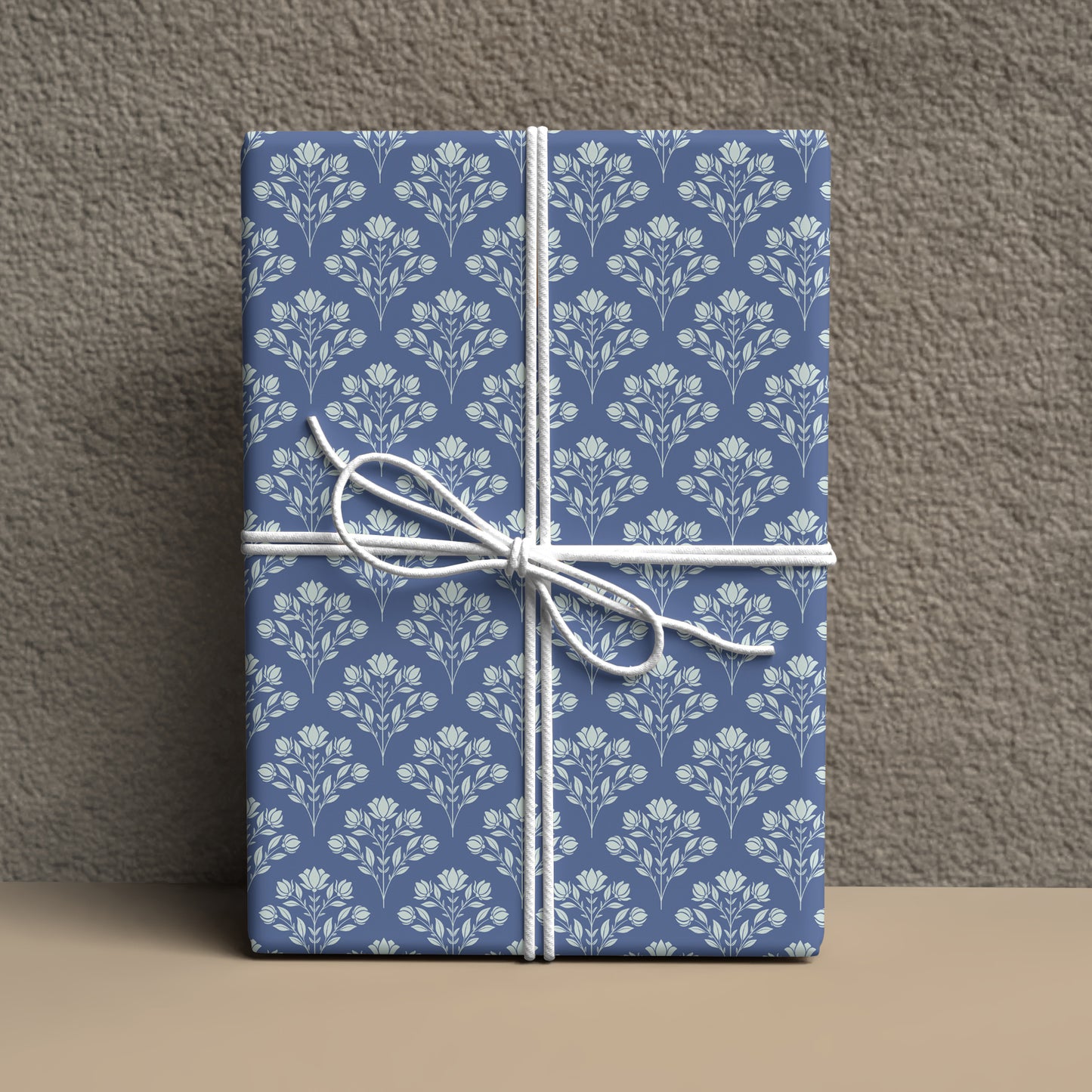 Springtime Splendor Scalloped Floral Wrapping Paper