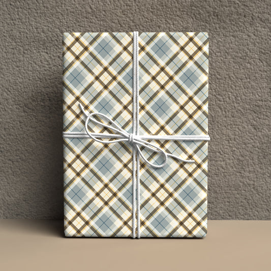 Springtime Splendor in Plaid Wrapping Paper
