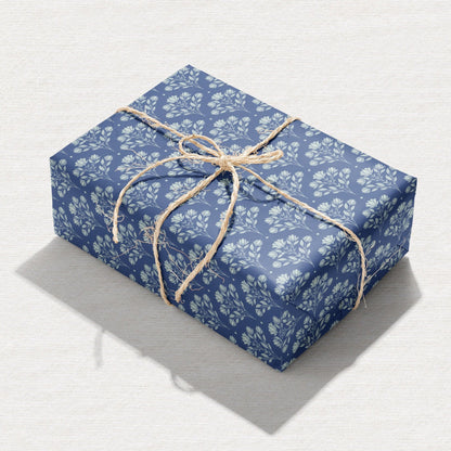 Springtime Splendor Scalloped Floral Wrapping Paper