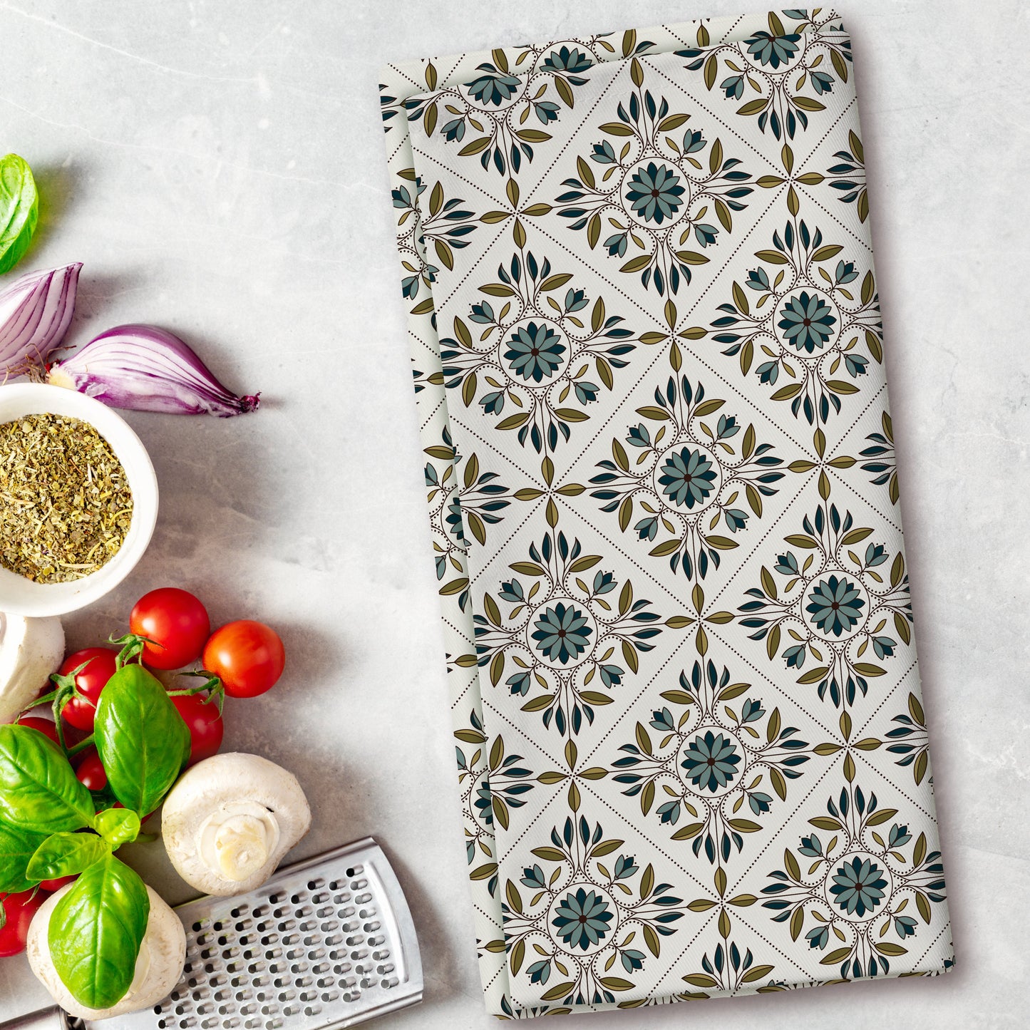 Tea Garden Trellis - Tea Towel