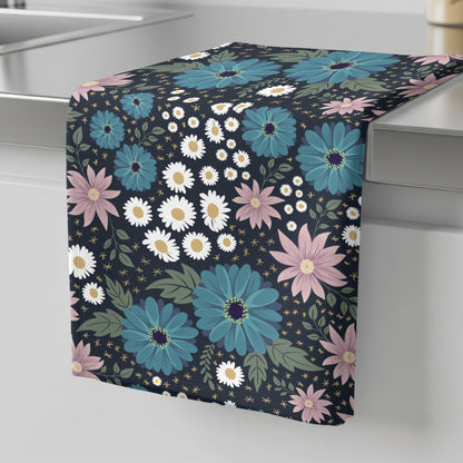 Blue Summer Wildflowers - Tea Towel